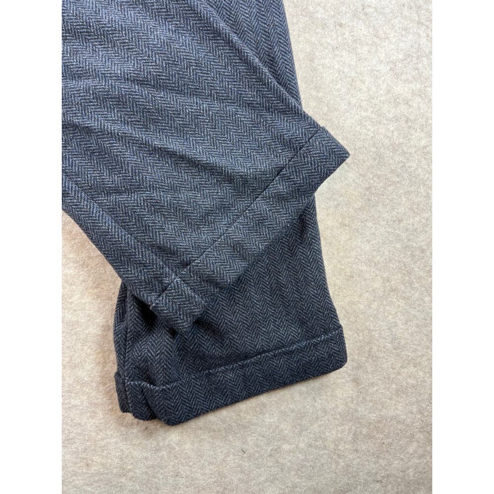 Ann Taylor LOFT Maternity Tweed Herringbone Cuffed Dress Work Pants Gray Size 14 - Picture 5 of 7